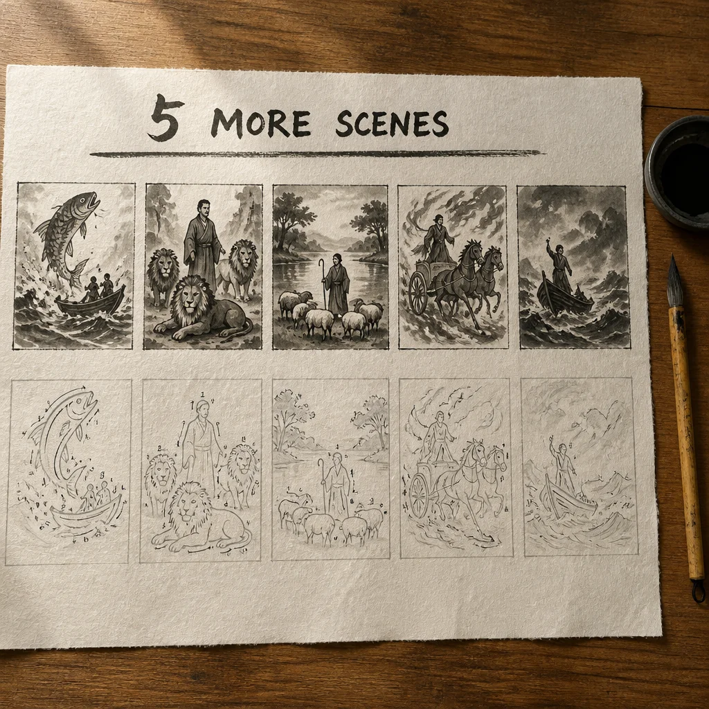 Bonus 2 - 5 More Printable Scenes